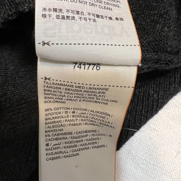 Superdry Sartorial Men’s Sweater M Dark Gray Cotton Cashmere Henley Pullover - Picture 5 of 11